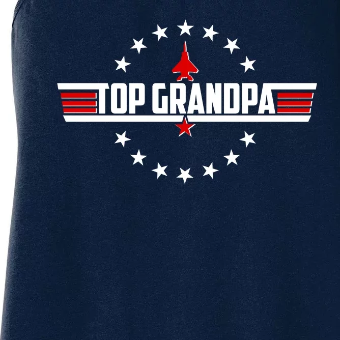 Happy Father's Day Top Grandpa Women's Racerback Tank