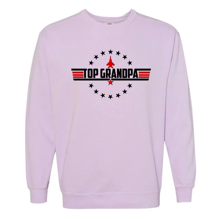 Happy Father's Day Top Grandpa Garment-Dyed Sweatshirt