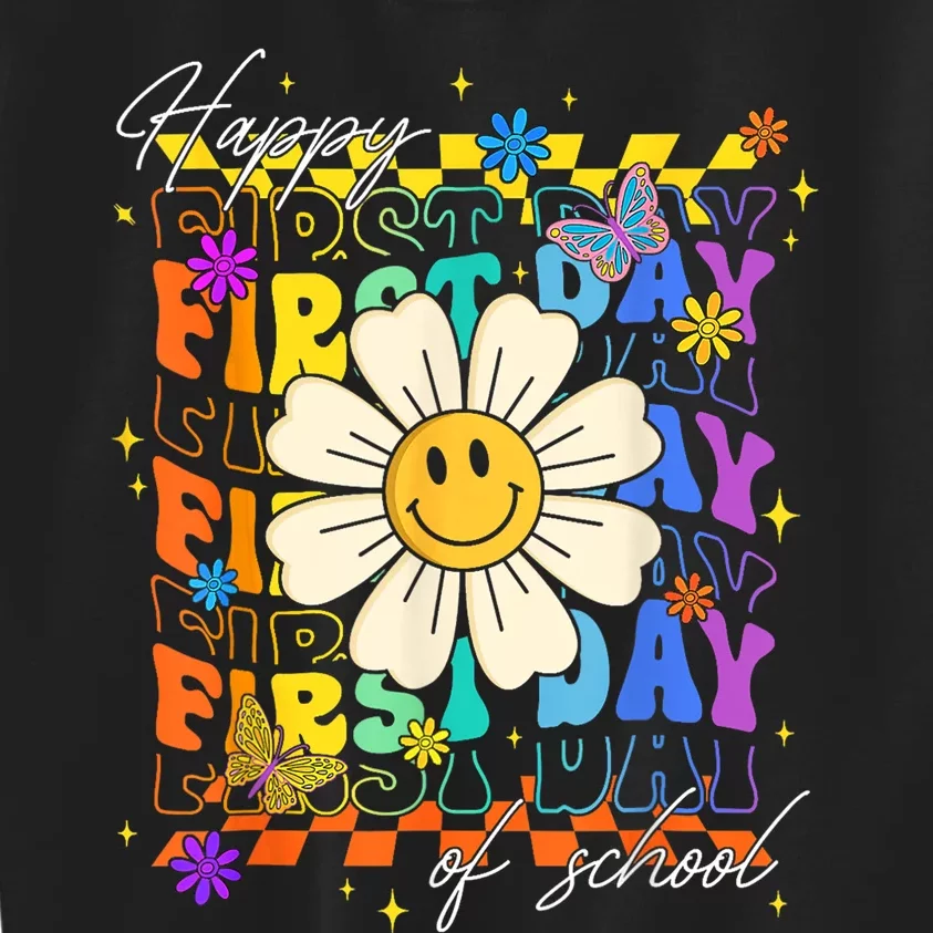 Happy First Day Of School Cute Funny Back To School Kids Sweatshirt