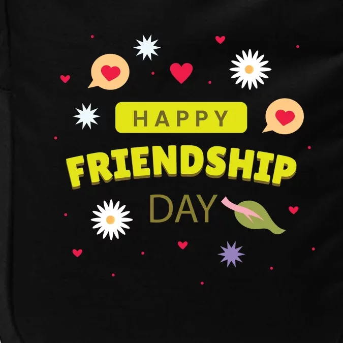 Happy Friendship Day Celebration Graphic Impact Tech Backpack