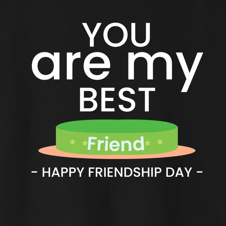 Happy Friendship Day Celebration Women's Crop Top Tee