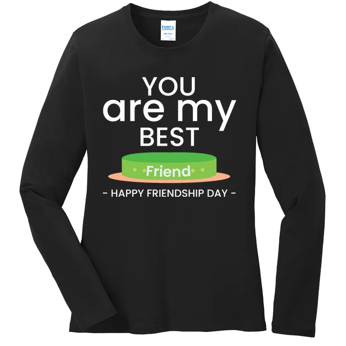 Happy Friendship Day Celebration Ladies Long Sleeve Shirt