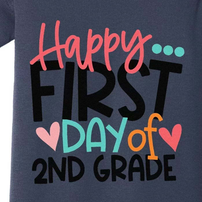 Happy First Day Of 2nd Grade Funny Back To School Gift Baby Bodysuit