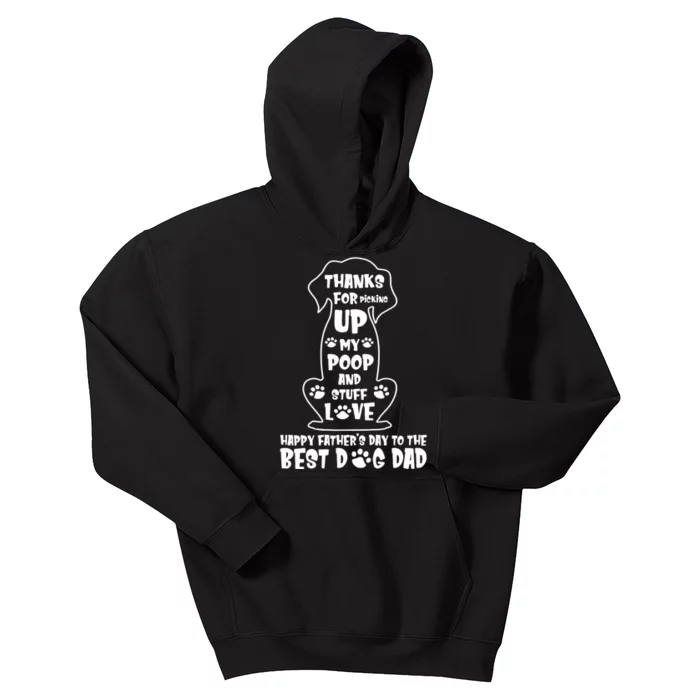 Happy FatherS Day Dog Dad Kids Hoodie