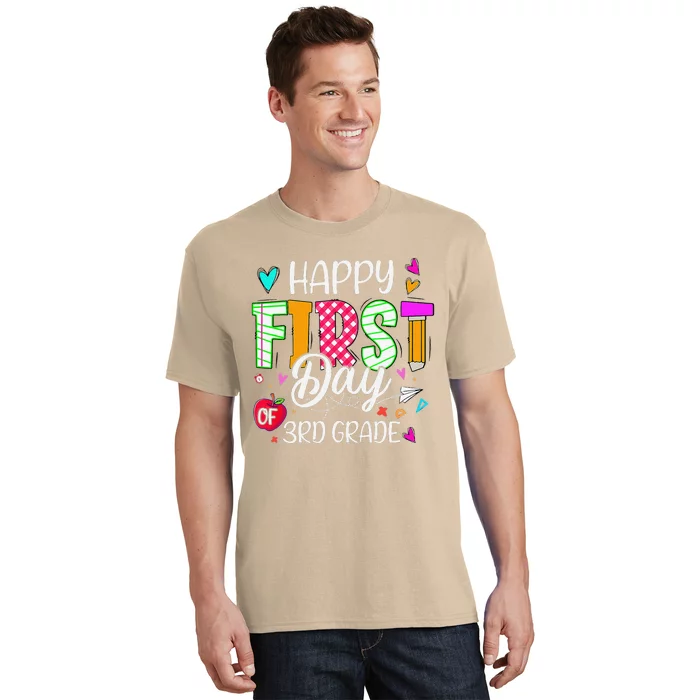 Happy First Day Of 3rd Grade Welcome Back To School T-Shirt