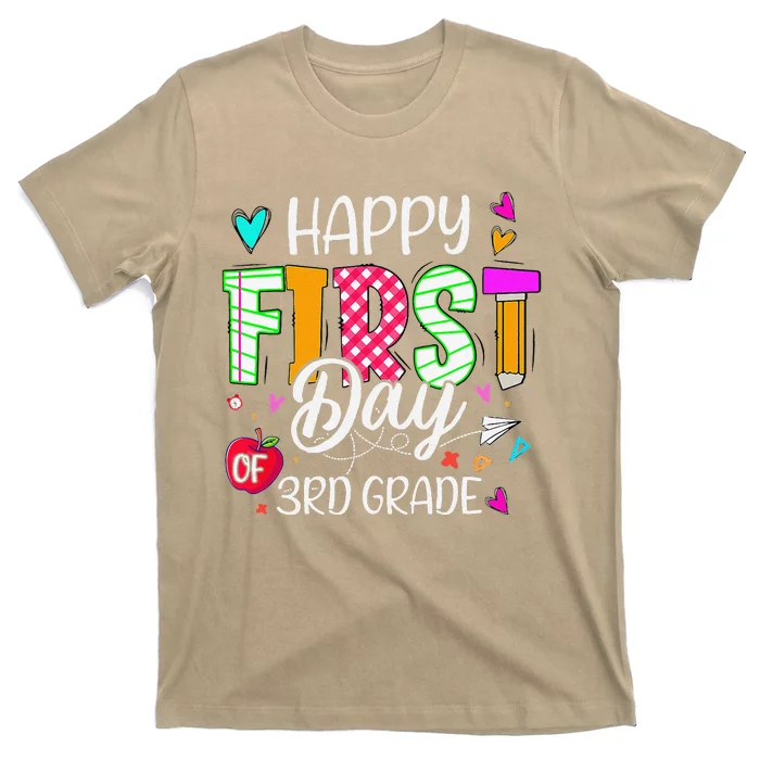 Happy First Day Of 3rd Grade Welcome Back To School T-Shirt