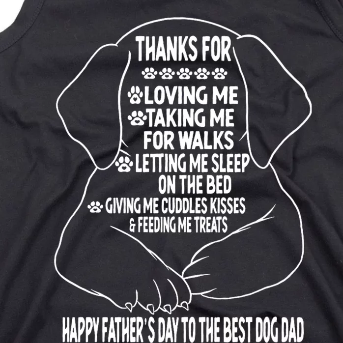 Happy FatherS Day Dog Dad Tank Top