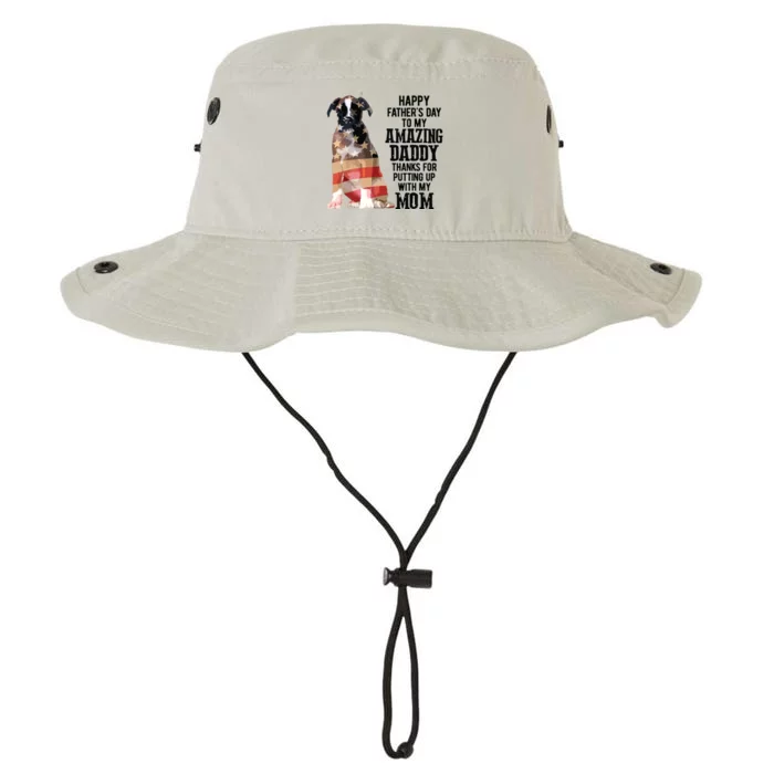 Happy Fathers Day To My Amazing Daddy Boxer Dog Legacy Cool Fit Booney Bucket Hat