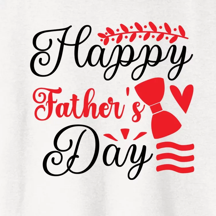 Happy Father's Day Women's Crop Top Tee