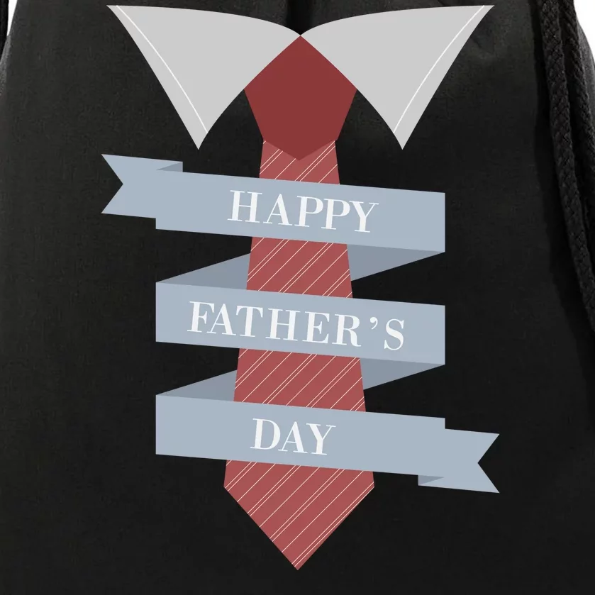 Happy Father's Day Tie Drawstring Bag