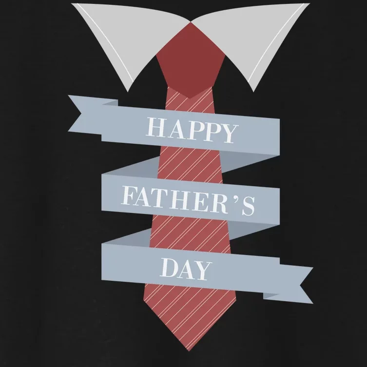 Happy Father's Day Tie Women's Crop Top Tee