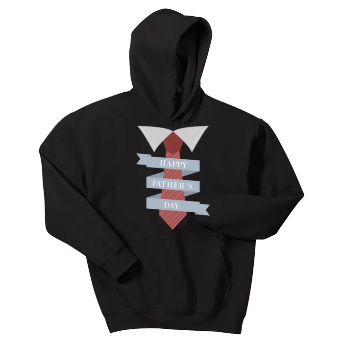 Happy Father's Day Tie Kids Hoodie