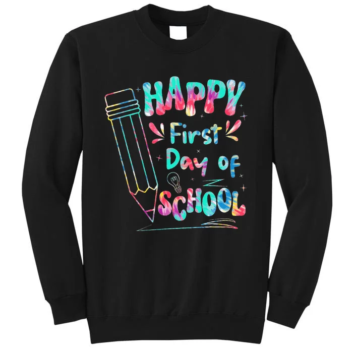 Happy First Day Of School Summers Out For School Kids Tall Sweatshirt