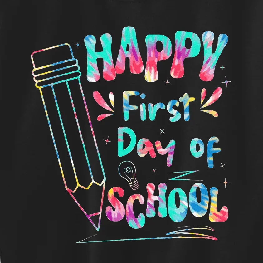 Happy First Day Of School Summers Out For School Kids Kids Sweatshirt