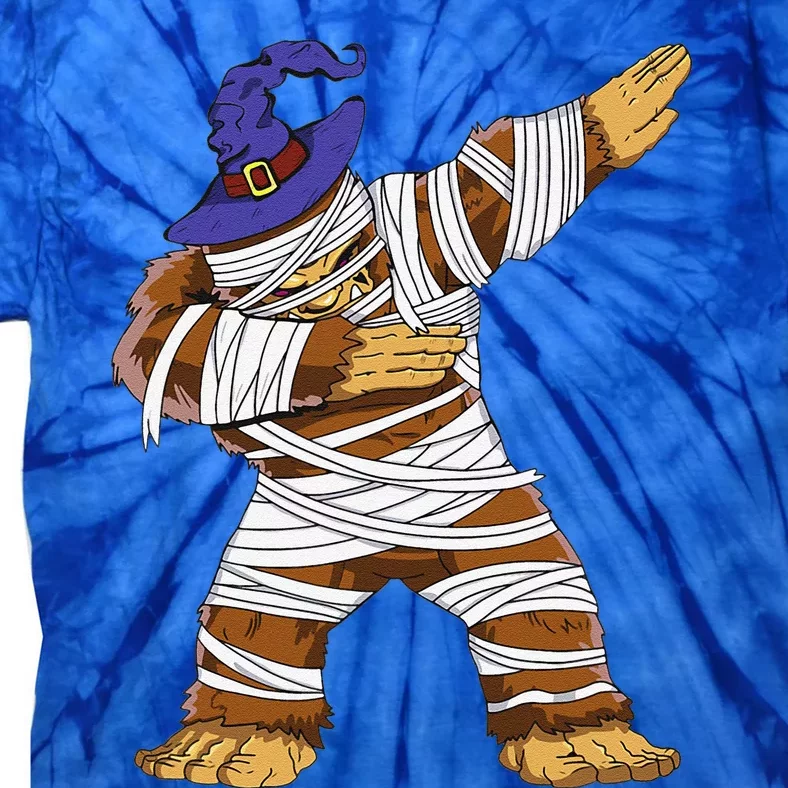 Halloween Funny Dabbing Bigfoot For And Sasquatch Tie-Dye T-Shirt