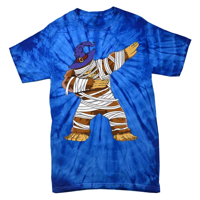 Halloween Funny Dabbing Bigfoot For And Sasquatch Tie-Dye T-Shirt