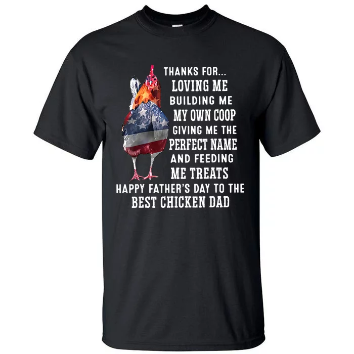 Happy FatherS Day To The Best Chicken Dad Tall T-Shirt