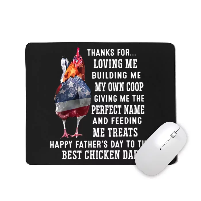 Happy FatherS Day To The Best Chicken Dad Mousepad