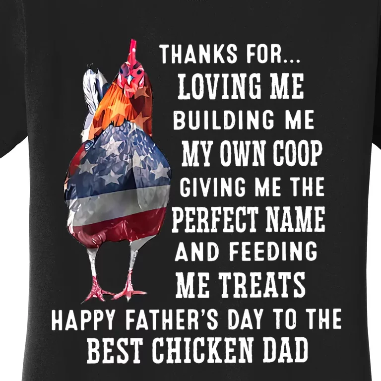 Happy FatherS Day To The Best Chicken Dad Women's T-Shirt