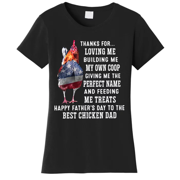 Happy FatherS Day To The Best Chicken Dad Women's T-Shirt