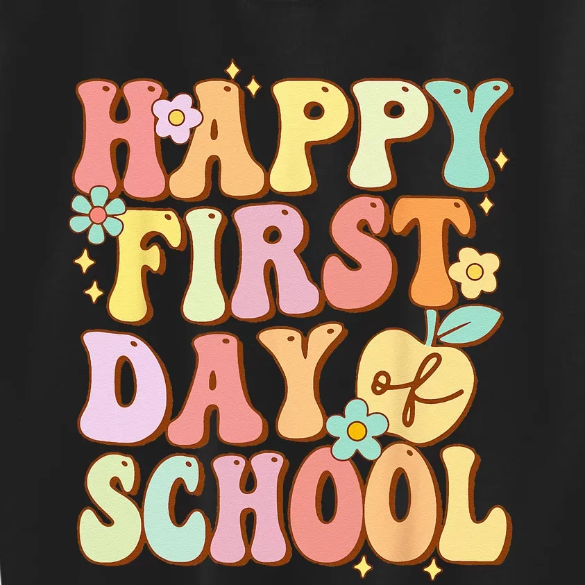 Happy First Day Of School Teachers Back To School Kids Sweatshirt