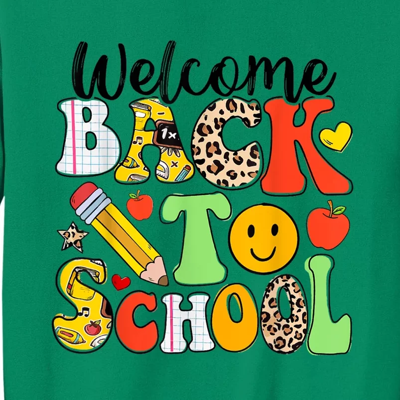 Happy First Day Of School Back To School Excitement Starting Strong School Ad Sweatshirt