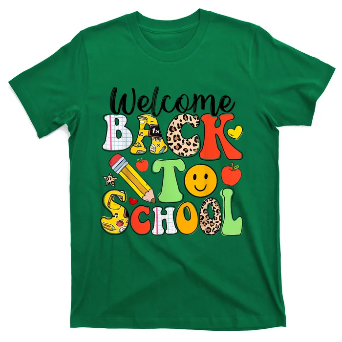 Happy First Day Of School Back To School Excitement Starting Strong School Ad T-Shirt