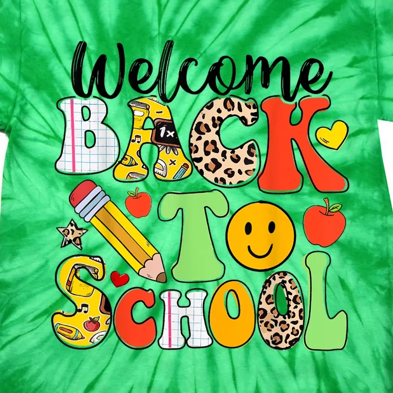 Happy First Day Of School Back To School Excitement Starting Strong School Ad Tie-Dye T-Shirt