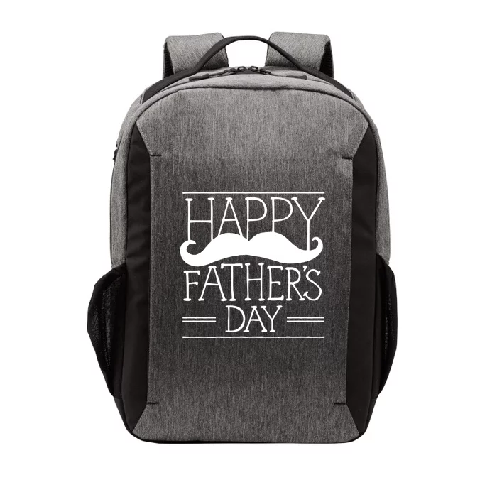 Happy Father's Day Mustache Gift Vector Backpack