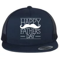 Happy Father's Day Mustache Gift Yupoong Adult 5-Panel Trucker Hat