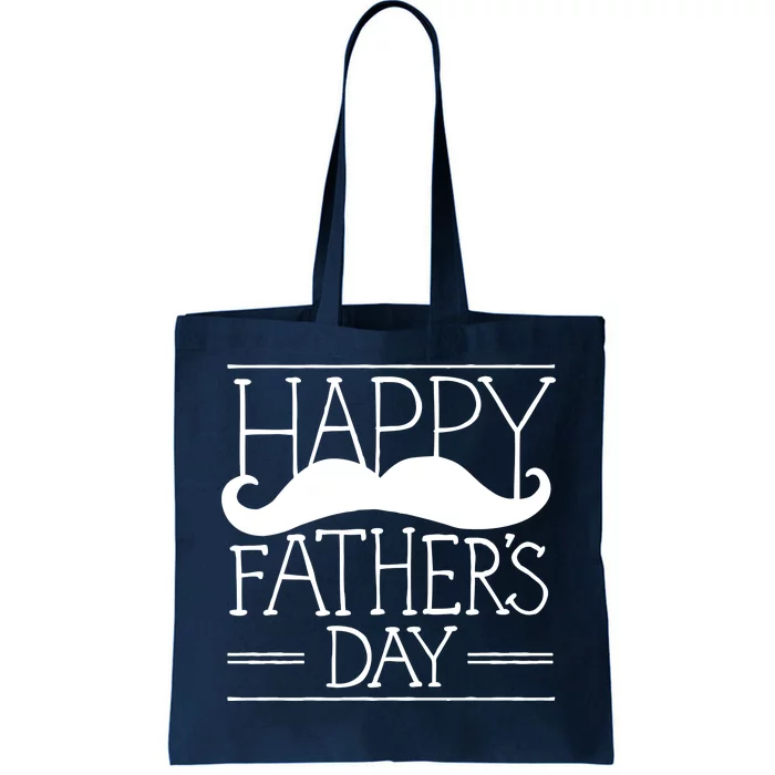 Happy Father's Day Mustache Gift Tote Bag