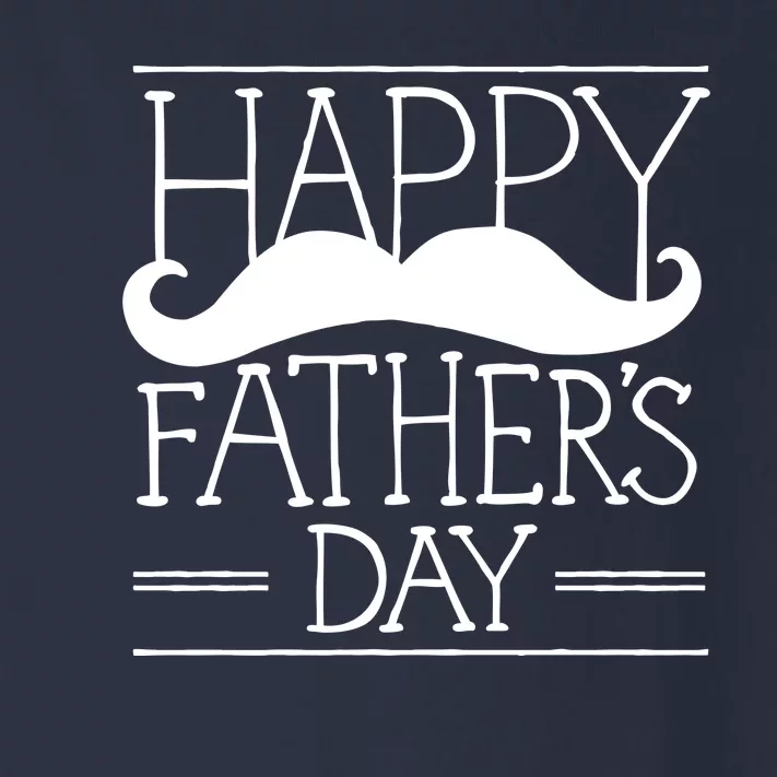 Happy Father's Day Mustache Gift Toddler Long Sleeve Shirt