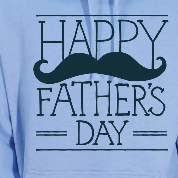 Happy Father's Day Mustache Gift Unisex Surf Hoodie