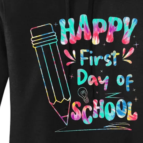 Happy First Day Of School Summers Out For School Women's Pullover Hoodie