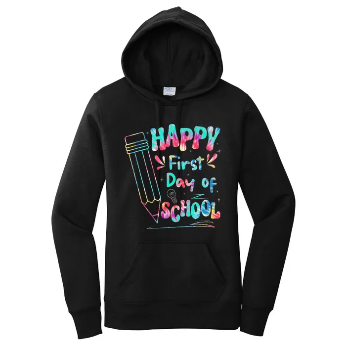 Happy First Day Of School Summers Out For School Women's Pullover Hoodie