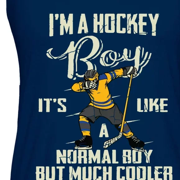 Hockey Funny Dabbing Player Ladies Essential Flowy Tank