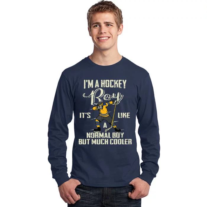 Hockey Funny Dabbing Player Tall Long Sleeve T-Shirt