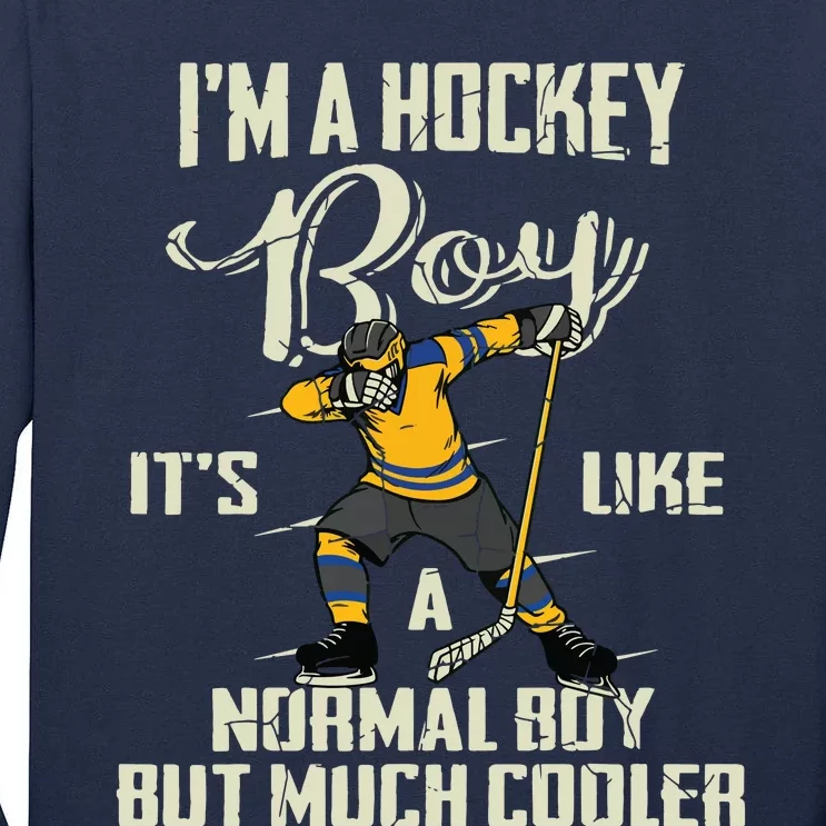 Hockey Funny Dabbing Player Tall Long Sleeve T-Shirt