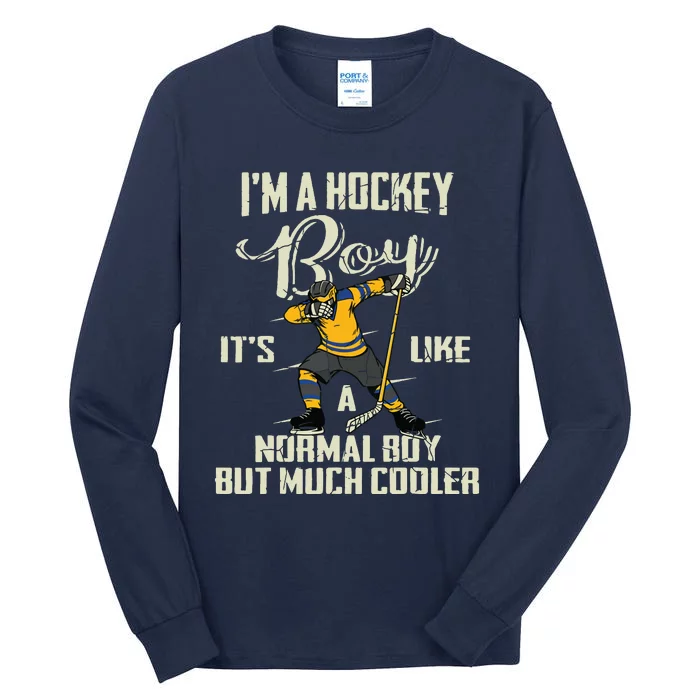 Hockey Funny Dabbing Player Tall Long Sleeve T-Shirt