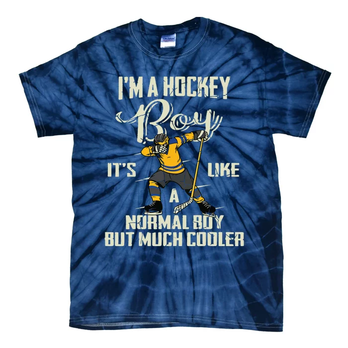 Hockey Funny Dabbing Player Tie-Dye T-Shirt