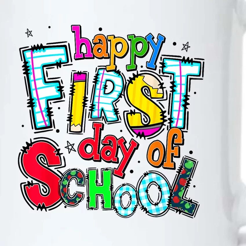 Happy First Day Of School Gifts Students Teachers Black Color Changing Mug