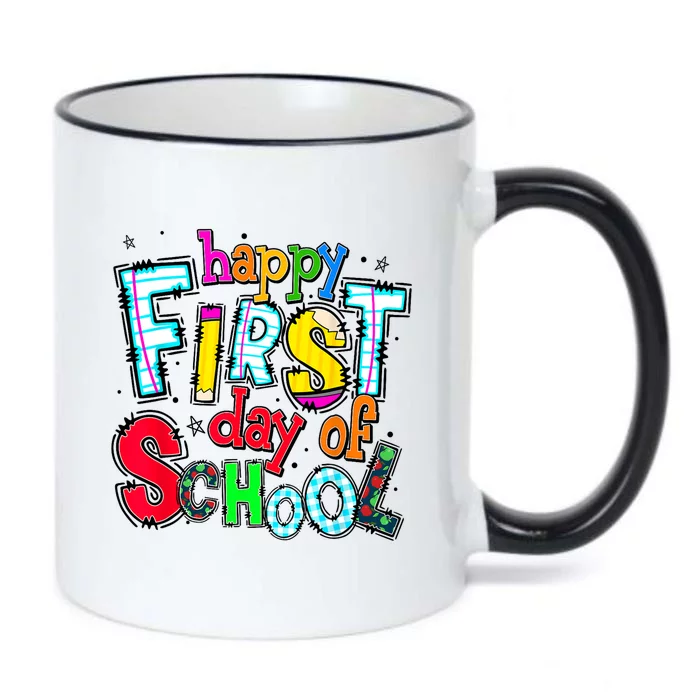 Happy First Day Of School Gifts Students Teachers Black Color Changing Mug