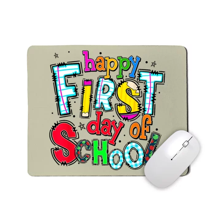 Happy First Day Of School Gifts Students Teachers Mousepad