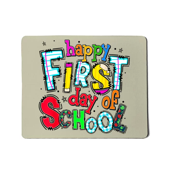 Happy First Day Of School Gifts Students Teachers Mousepad