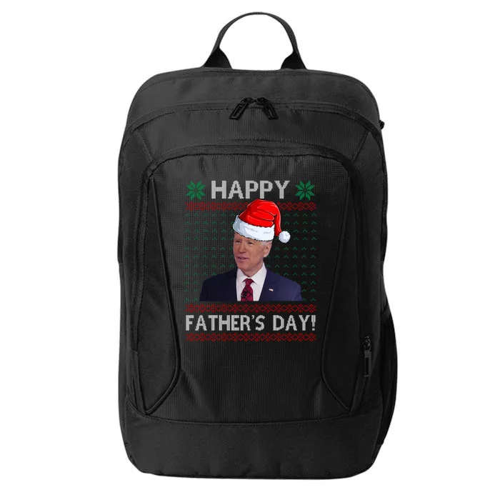 Happy Father's Day Funny Joe Biden Christmas Joke City Backpack