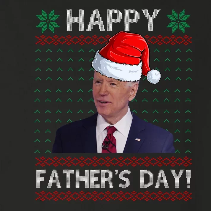 Happy Father's Day Funny Joe Biden Christmas Joke Toddler Long Sleeve Shirt