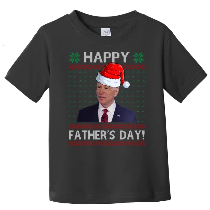 Happy Father's Day Funny Joe Biden Christmas Joke Toddler T-Shirt