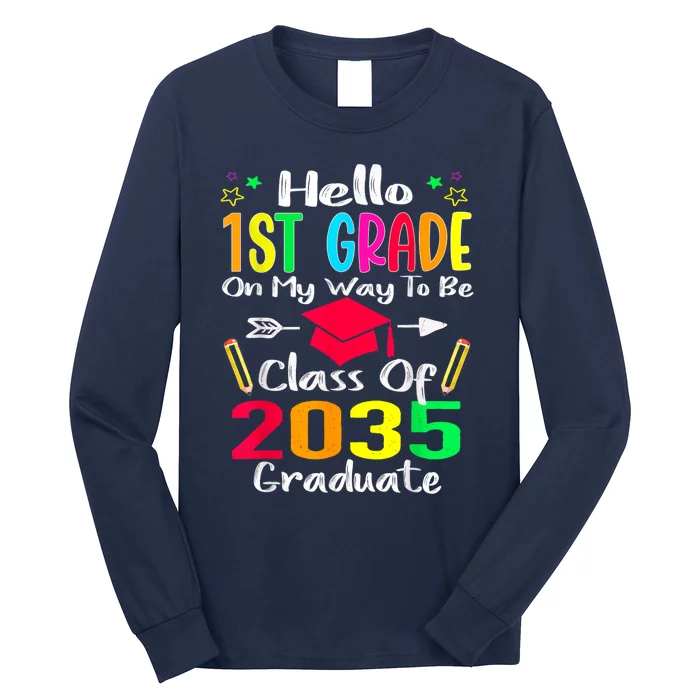 Happy First Day Of School Teach Class School Teacher Long Sleeve Shirt