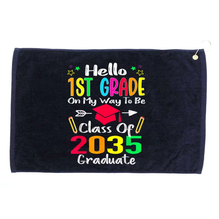 Happy First Day Of School Teach Class School Teacher Grommeted Golf Towel