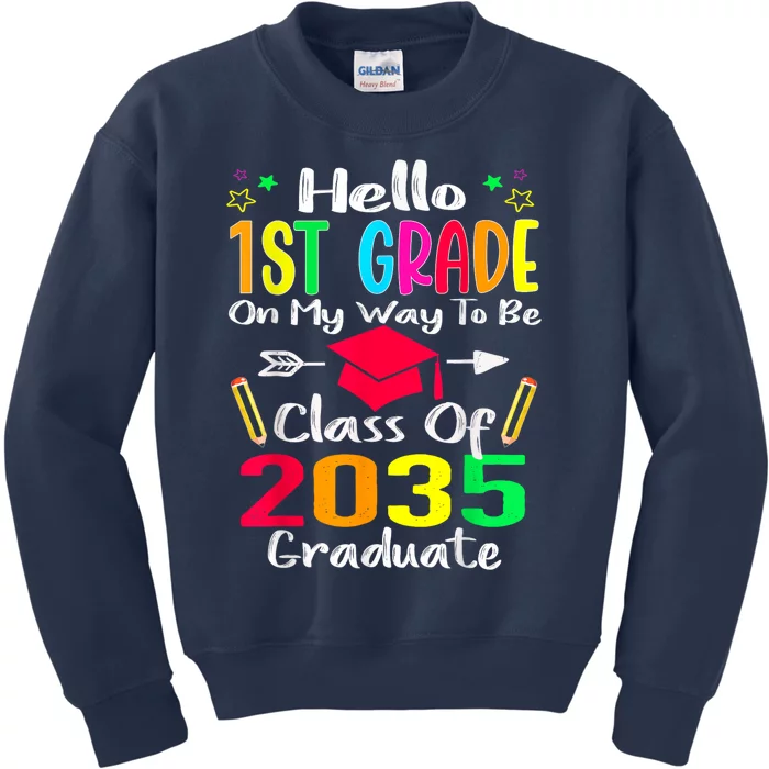 Happy First Day Of School Teach Class School Teacher Kids Sweatshirt